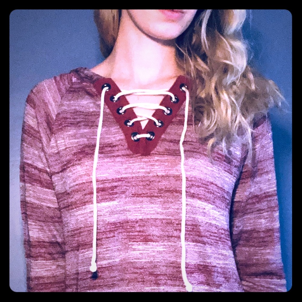 Striped Sweater w/ Tassels